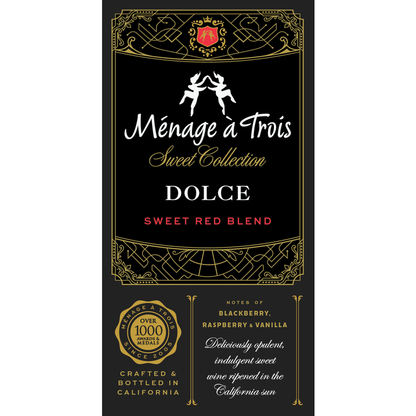 Menage A Trois Dolce Sweet Red Blend Sweet Collection California - 750ML