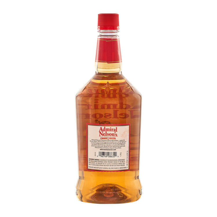 Admiral Nelson's Cherry Spiced Rum 60 - 1.75L - Back Label