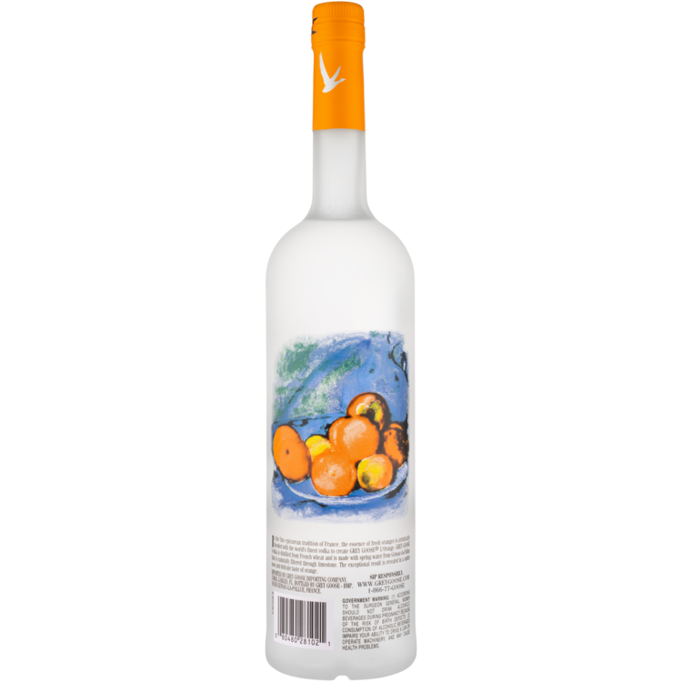 Grey Goose Orange Flavored Vodka L'Orange 80 - 1.0L - Back