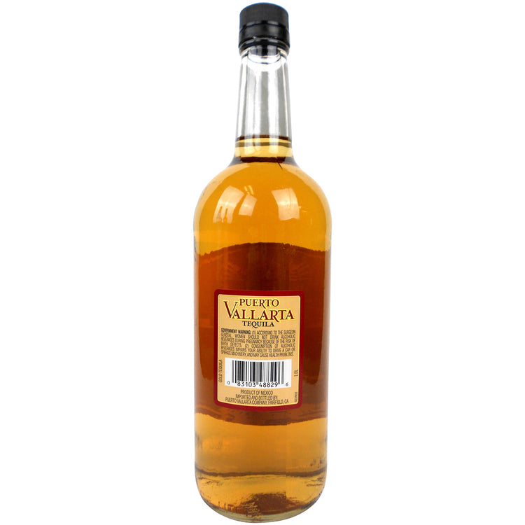 Puerto Vallarta Tequila Gold 80 - 1.0L - Back