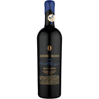 Adobe Road Cabernet Sauvignon Blue Dog Napa & Sonoma Counties 2021 - 750ML