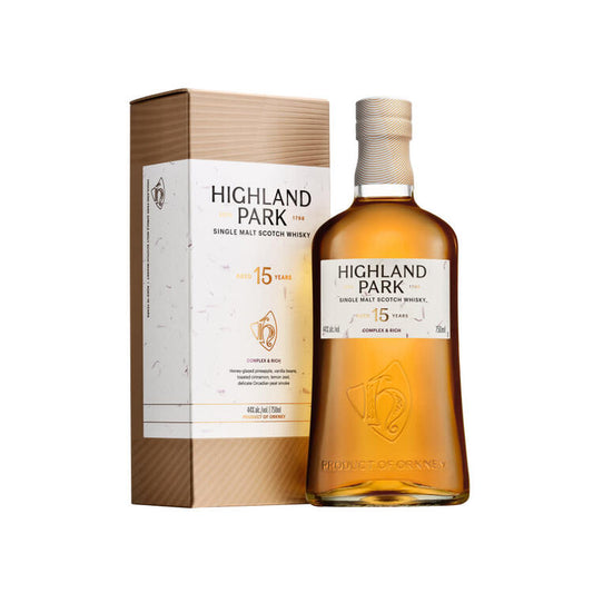 Highland Park Single Malt Scotch Viking Heart 15 Yr 88 - 750ML - Front