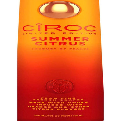 Ciroc Summer Citrus Flavored Vodka 70 - 375ML - Front Label