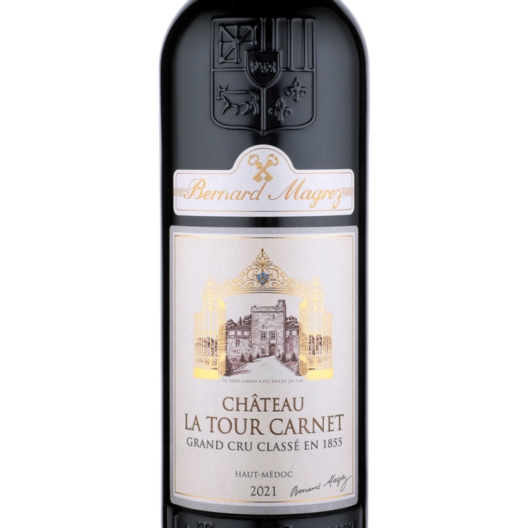 Chateau La Tour Carnet Haut Medoc 2021 Wood Box - 750ML - Front Label