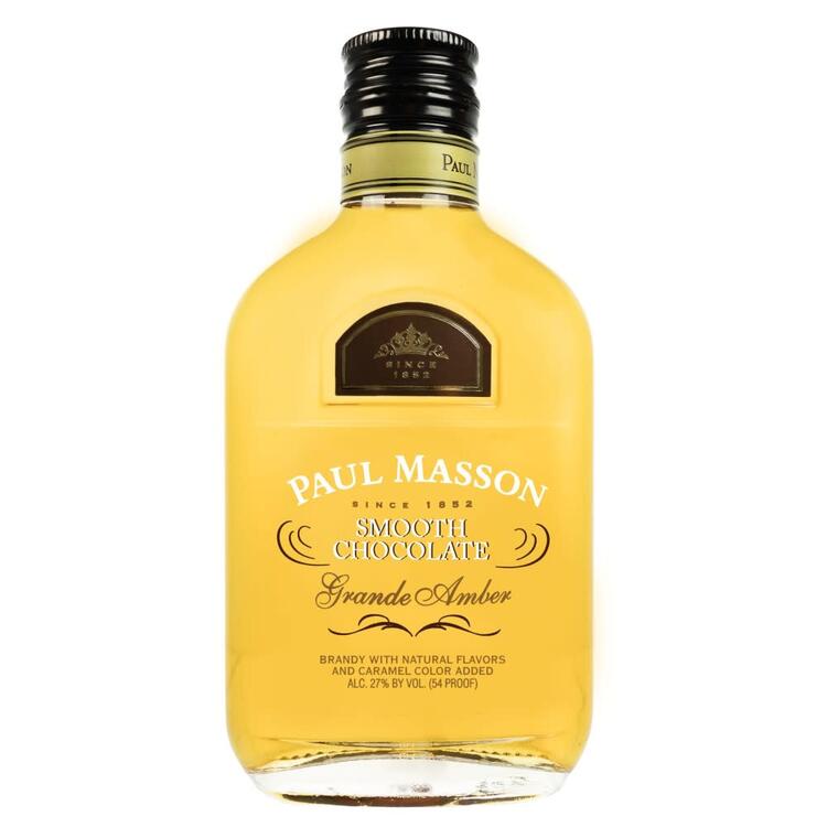 Paul Masson Smooth Chocolate Flavored Brandy Grande Amber 54 - 200ML - Front