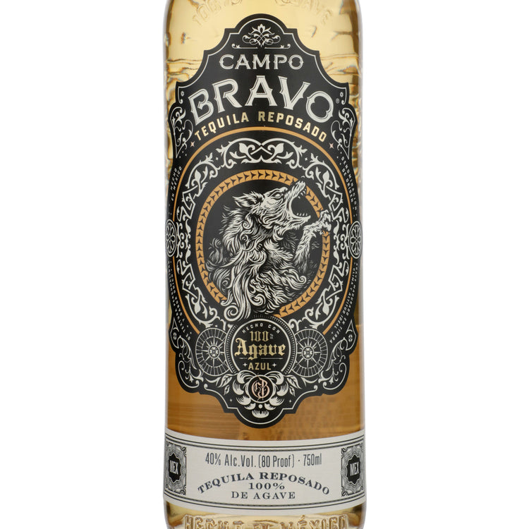Campo Bravo Tequila Reposado 80 - 750ML - Front Label