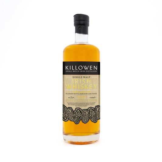 Killowen Single Malt Irish Whiskey Rum & Raisin Px Sherry Butt & Dark - 700ML - Front