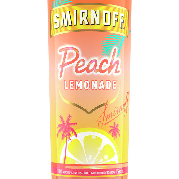 Smirnoff Peach Lemonade Flavored Vodka 60 - 750ML - Front Label
