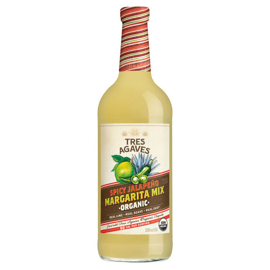 Tres Agaves Spicy Margarita Mix - 1.0L - Front