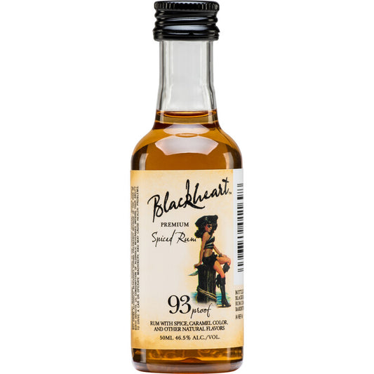 Blackheart Spiced Rum 93 - 50ML - Front
