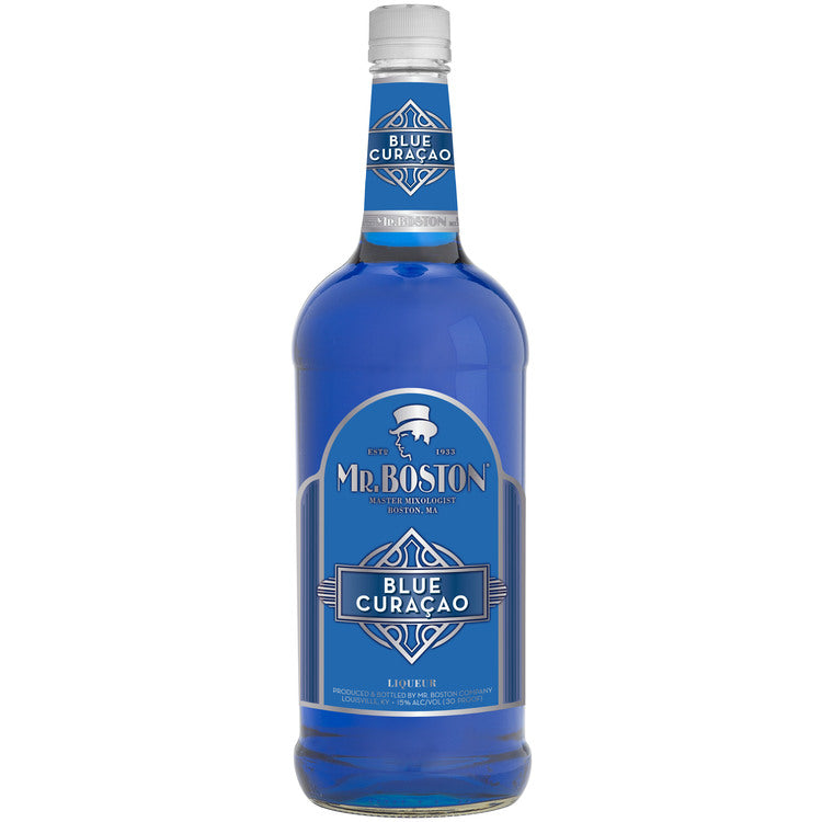 Mr. Boston Curacao Blue 30 - 1.0L - Front