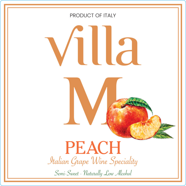 Villa M Moscato Peach - 750ML - Front Label