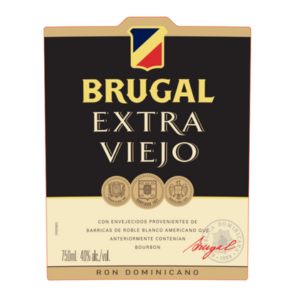 Brugal Aged Rum Extra Viejo 80 - 750ML - Front Label