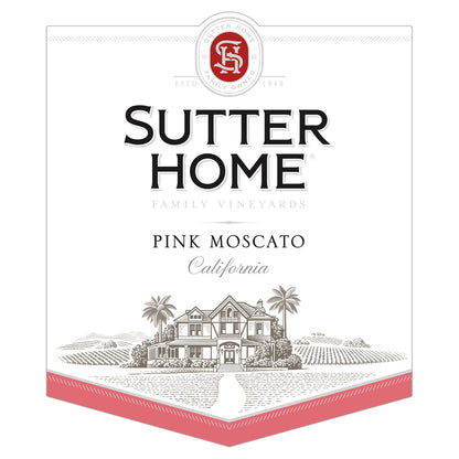 Sutter Home Pink Moscato California - 1.5L - Front Label