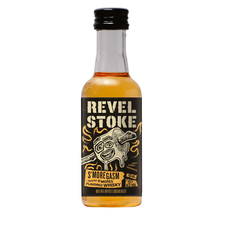 Revel Stoke S'Moregasm Toasted S'Mores Flavored Whisky 70 - 50ML - Front