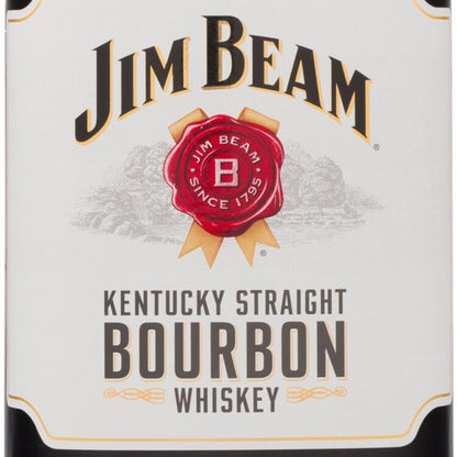 Jim Beam Straight Bourbon White Label 4 Yr 80 - 1.75L
