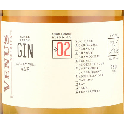 Venus Spirits Small Batch Gin Blend #2 92 - 750ML