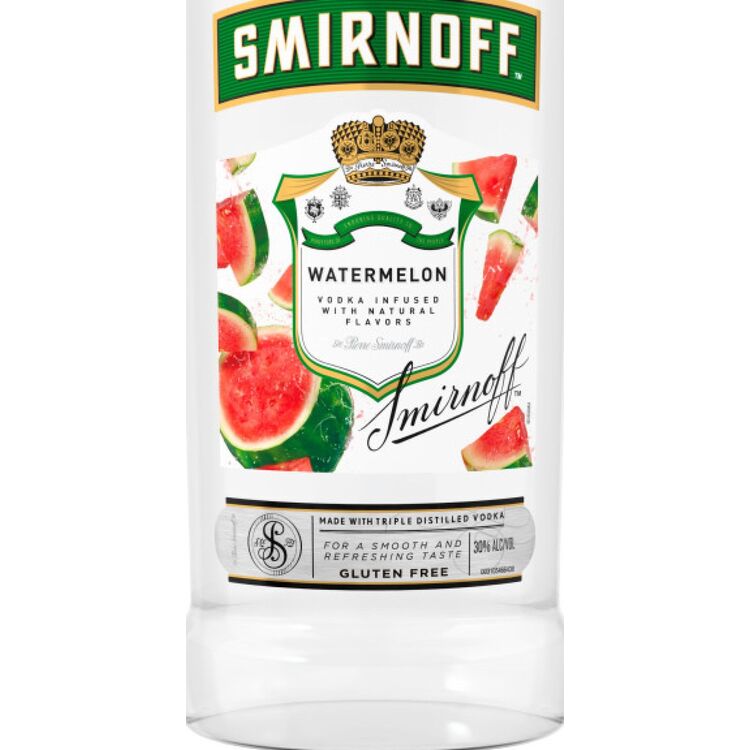 Smirnoff Watermelon Flavored Vodka 60 - 1.75L - Front Label