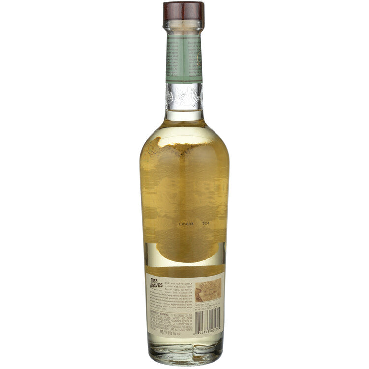 Tres Agaves Tequila Reposado 80 - 750ML - Back