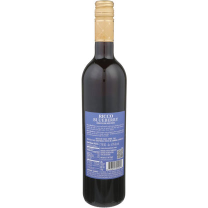 Ricco Blueberry Flavored Wine - 750ML - Back