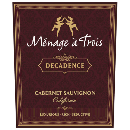 Menage A Trois Cabernet Sauvignon Decadence California - 750ML - Front Label