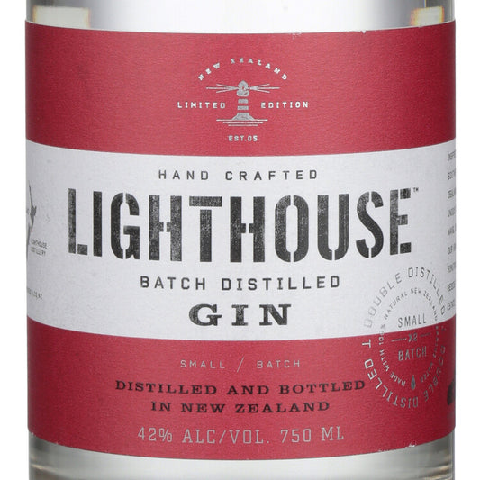 Lighthouse Dry Gin Yen Ben Lemons 80 - 750ML - Front Label