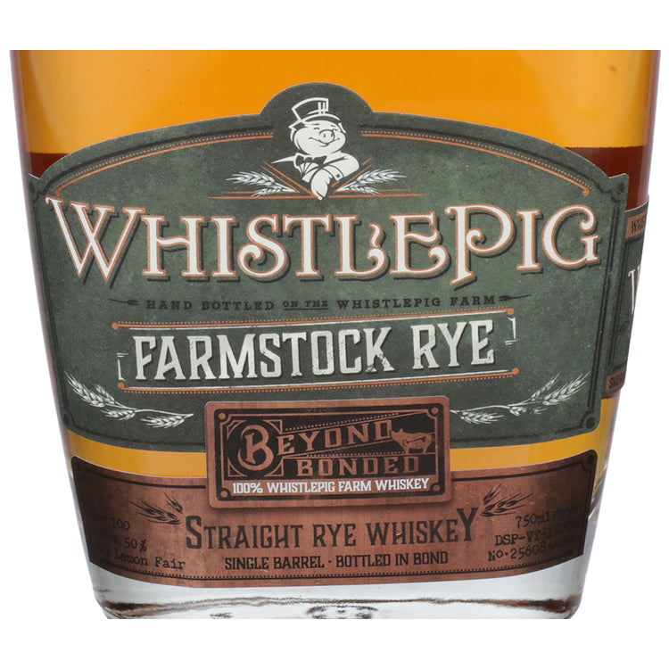 Whistlepig Rye Whiskey Farmstock Rye Beyond Bonded 100 - 750ML - Front Label
