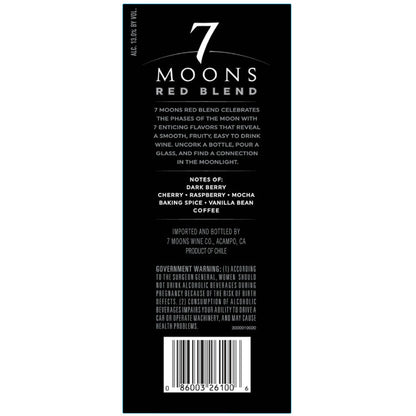 7 Moons Red Blend California - 750ML - Back