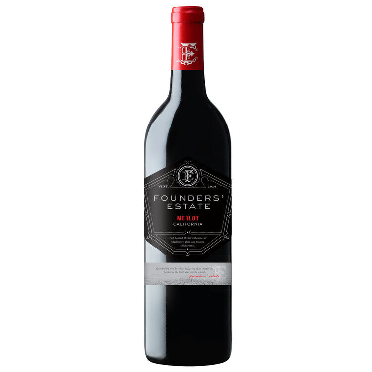 Beringer Founders' Estate Merlot California - 750ML - Front