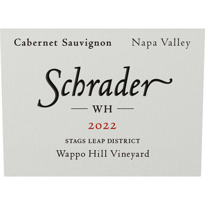 Schrader Cabernet Sauvignon Wh Wappo Hill Vineyard Stags Leap District - 750ML
