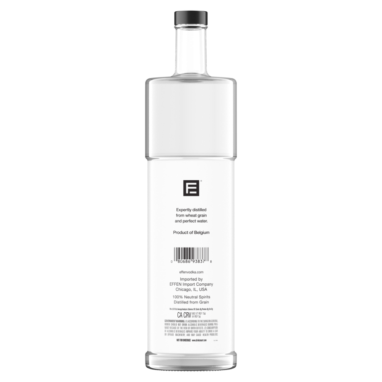 Effen Vodka 80 - 1.0L - Back