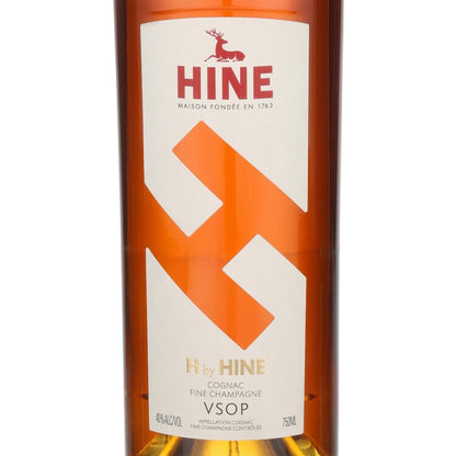 Hine Fine Champagne Cognac H By Hine Vsop 80 W/ 2 Glasses - 750ML - Front Label