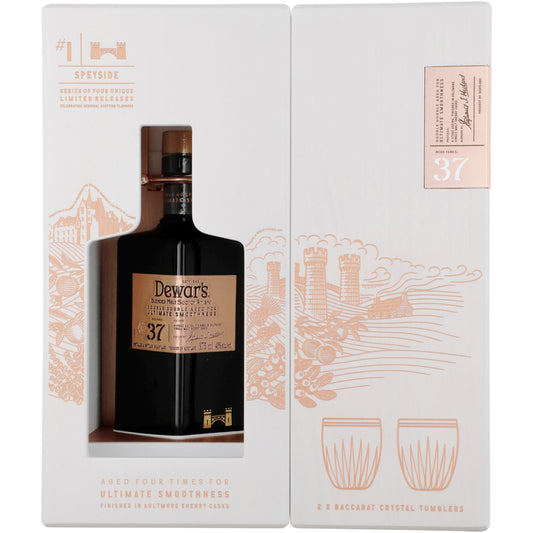 Dewar's Blended Scotch Double Double Aged For Ultimate Smoothness Aged - 375ML - Front