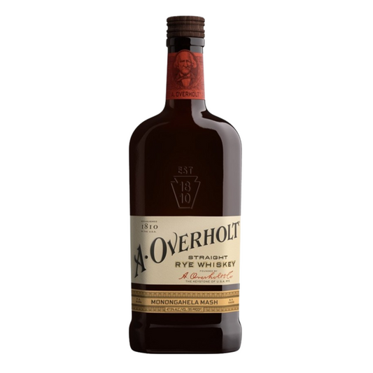 A Overholt Straight Rye Whiskey Monongahela Mash 4 Yr 95 - 750ML - Front