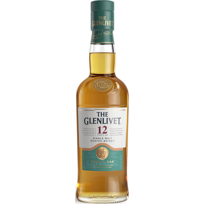 The Glenlivet Single Malt Scotch 12 Yr 80 - 375ML - Front