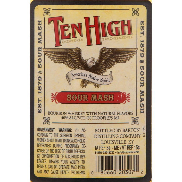 Ten High Blended Bourbon 80 - 375ML