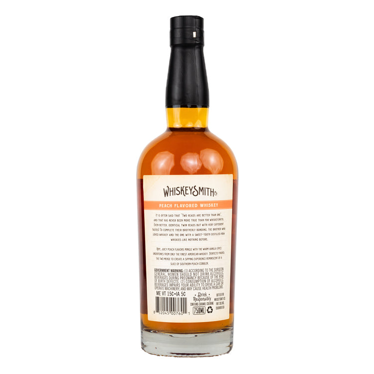 Whiskeysmith Peach Flavored Whiskey 60 - 750ML - Back