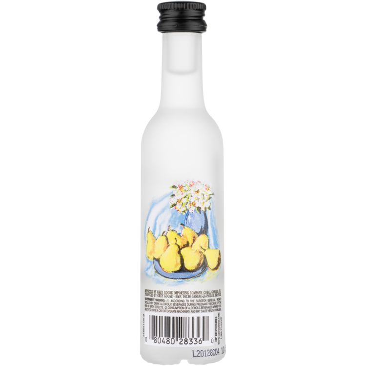 Grey Goose Pear Flavored Vodka La Poire 80 - 50ML - Back