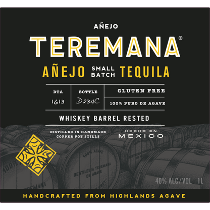 Teremana Tequila Anejo Small Batch 80 - 1.0L - Front Label