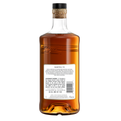 Martell Cognac Vs 80 - 1.0L - Back