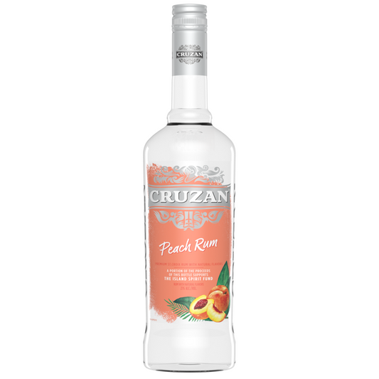 Cruzan Peach Flavored Rum 42 - 750ML - Front