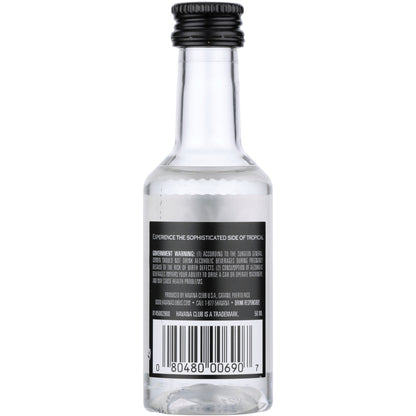Havana Club Light Rum Anejo Blanco 80 - 50ML - Back