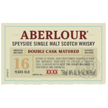 Aberlour Single Malt Scotch Double Cask Matured 16 Yr 80 - 750ML