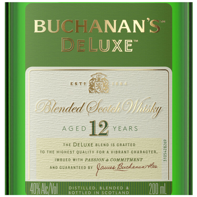 Buchanan'S Blended Scotch Deluxe 12 Yr 80 - 200ML