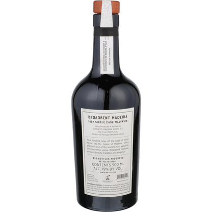Broadbent Madeira Malvasia Single Cask No. M 217 1997 Wood Box - 500ML