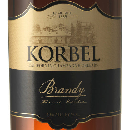 Korbel Brandy 80 - 1.0L - Front Label
