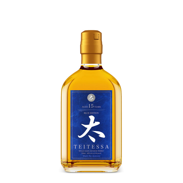 Teitessa Single Grain Japanese Whisky Blue Edition 15 Yr 80 - 750ML - Front