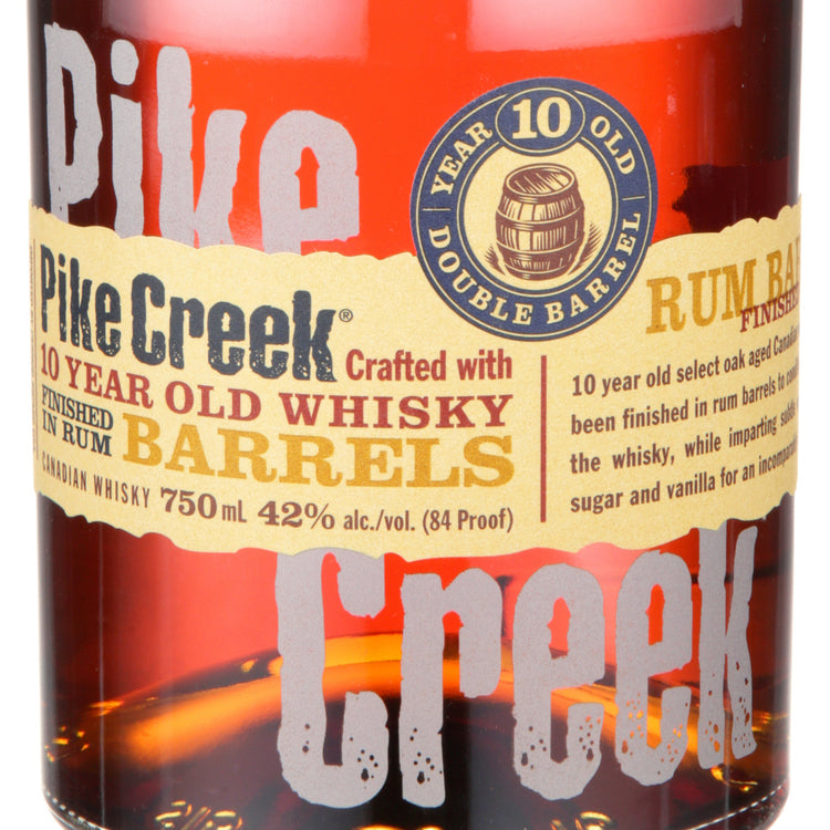 Pike Creek Canadian Whisky Finished In Rum Barrels 10 Yr 84 - 750ML - Front Label