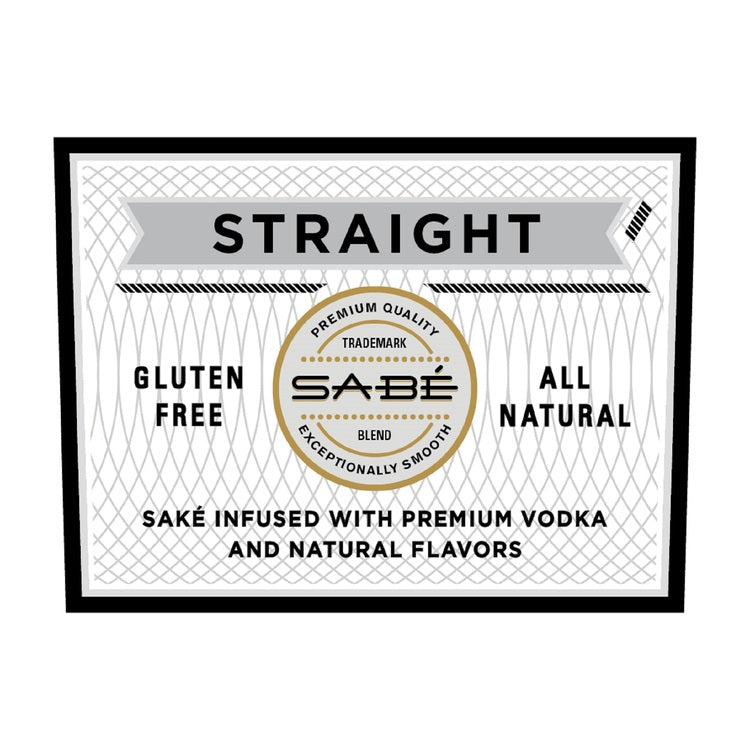 Sabe Straight Vodka Infused Sake - 750ML - Front Label