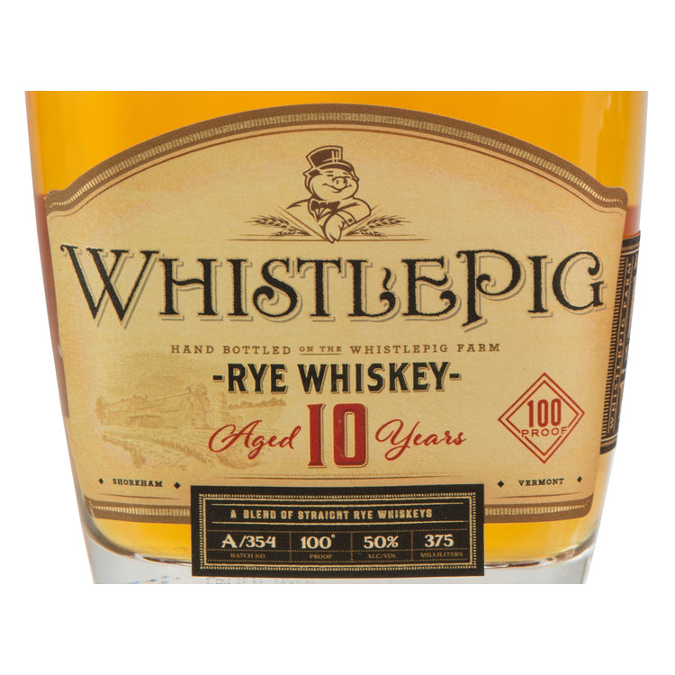 Whistlepig Rye Whiskey 10 Yr 100 - 375ML